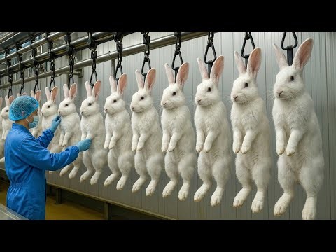 Inside Modern Rabbit Meat and Fur Production | Global Integrated Farm-to-Factory System #21