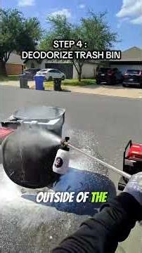 How To Clean A Trash Bin Step By Step #trashbincleaning #pressurewashing #sidehustle