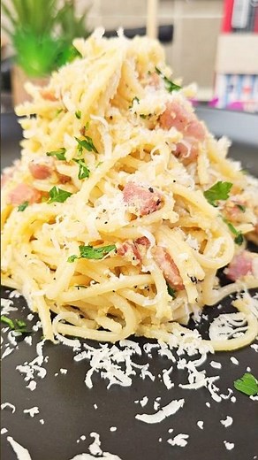 Delicious Carbonara You Must Try 😍 | Easy Take. #carbonara #pasta #shorts