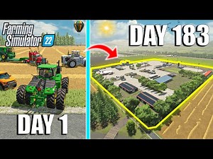 I SPENT 6 MONTHS turning FLAT LAND into a MEGA FARM (MEGA FARM CHALLENGE) | Farming Simulator 22