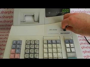 How To Program $ Dollar As Currency Symbol Sharp XE-A202 / XEA202 / XE-212 / XEA212 / XE-A301