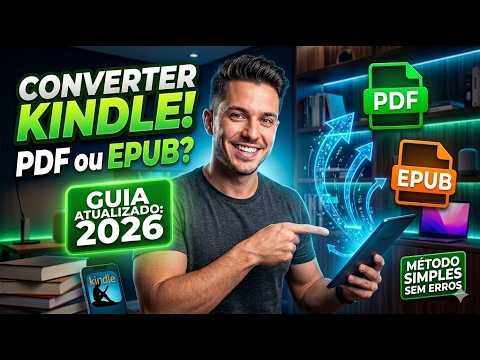 Como Converter Livros do Kindle para PDF ou EPUB (Atualizado 2026)