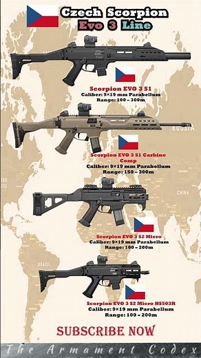🔥 Czech Scorpion Evo 3 Line: Scorpion ⚡ #shorts #subscribe #army