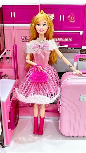 Satisfying With Unboxing Mianiature Cute Barbie Suitcase Set Toys 💅💄| ASMR Videos #Ep12