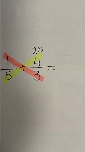 Butterfly Method for adding fractions 📖 #genius #maths #mathgenius