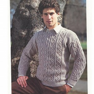 Vintage Crochet Men's Sweater Pattern – Classic Style Crafting Tutorial - Instant Download PDF - Etsy