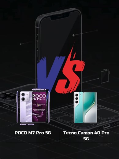 POCO M7 Pro versus Tecno Camon 40 Pro! Chipset, Tecno lebih unggul dengan Dimensity 7300 dibanding POCO yang hanya 7025 Ultra. Memory, keduanya setara 8GB RAM dan 256GB storage dengan skor sama. Kamera, Tecno lebih unggul dengan sensor Sony LYT-700C dibanding Sony IMX882 milik POCO. Layar, Tecno lebih mulus dengan refresh rate 144Hz, meski POCO lebih terang 2100 nits. Baterai, keduanya imbang dengan kapasitas sekitar 5100�5200 mAh dan fast charging 45W. Fitur tambahan, Tecno lebih tangguh dengan