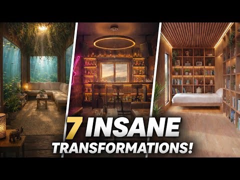 7 Insane Builds in 6 Minutes | Container, Van, Secret Bunkers & Underwater Base