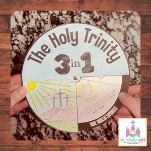 Holy Trinity Spinner Bible Craft for Kids – Christian Sunday School Activity | Father Son & Holy Spirit Printable - Etsy