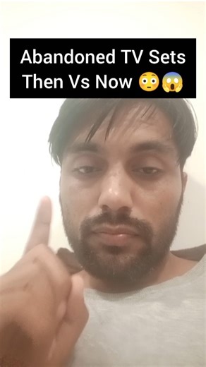 abandoned tv sets then vs now 😳😱