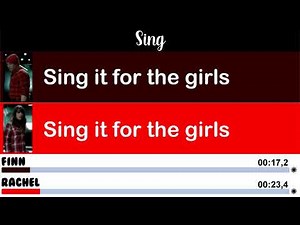 Glee - Sing | Line Distribution + Lyrics