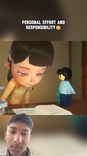 “The girl turned into a doll because of laziness 😢 | #shorts #animation”