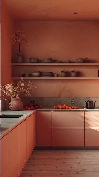 Worktops for Pantone Peach Fuzz