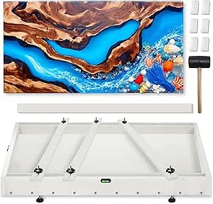 Extra Large Resin Molds for Epoxy Resin,48"x24" Inch Reusable Epoxy Table Mold,Epoxy Resin Molds for Coffee Table,Resin Table,River Table,Tray,Home Decoration