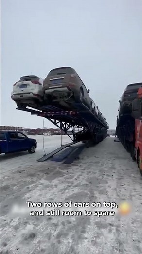 The jaw-dropping 98-foot car hauler from China.