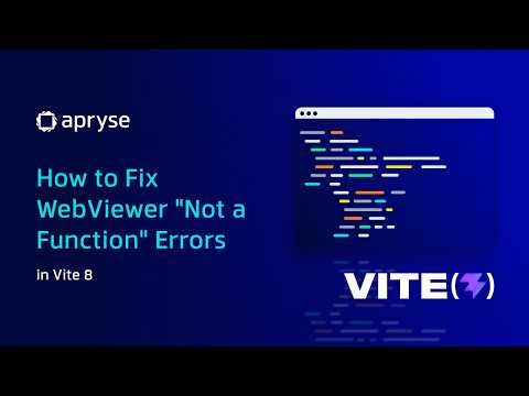 How to Fix WebViewer "Not a Function" Errors in Vite 8 | Apryse