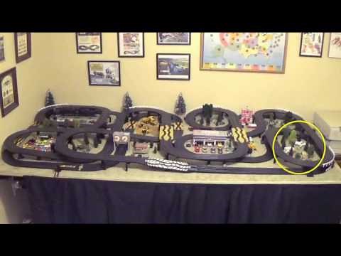 My HO Slot Car Layout with Scenery