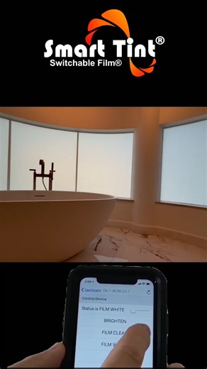 Smart Tint, Inc on Instagram: "Applies to any glass instantly creating Smart Glass! Trusted by the best of the best! Here is a Miami project showing 1 bathroom view of 100 that we recently completed! This is an unedited RAW video as to demonstrate the real-time architectural grade performance of our Genuine Made in the USA factory Direct Smart Tint. We were contacted over a year ago by the Architects and the GC for advice on how to complete this extremely high end objective with our Made in the 