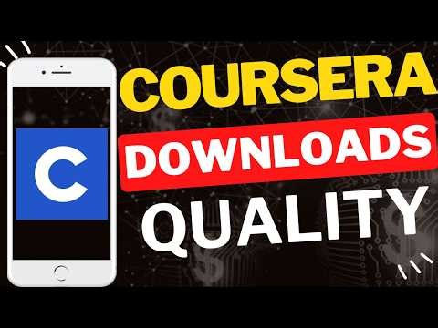 How to Change Video Download Quality in Coursera App