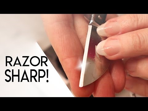 How to Sharpen Scissors Dressmaker Shears | Good Sewing Scissors | Professional Sharpening
