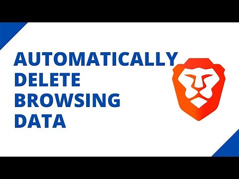 How to automatically delete browsing data in Brave on a PC