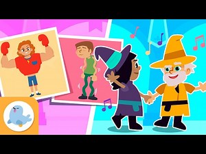 ADJECTIVES and VERBS 📝 Language Arts for Kids 📚 Compilation - Videos For Kids