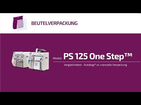 Beutelverpackungsmaschine Autobag PS125 OneStep vs. manuelle Verpackung