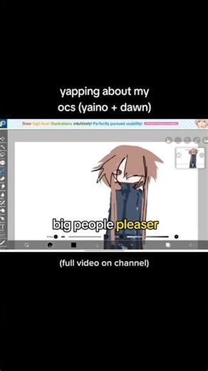 oc lore drop (yaino + dawn) #commentary #digitalart #ocs #orginalcharacter #speedpaint