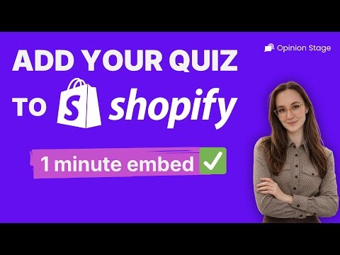 How to Add a Quiz to Shopify with Opinion Stage (No Coding)