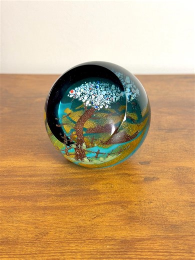 Vintage Caithness Scotland Art Glass Paperweight - Summer Day Landscape, Signed, 3.25" Collectible Glass Orb - Etsy Australia