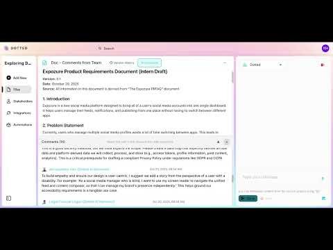 Quickly Revising a Document with Comments with Dotted