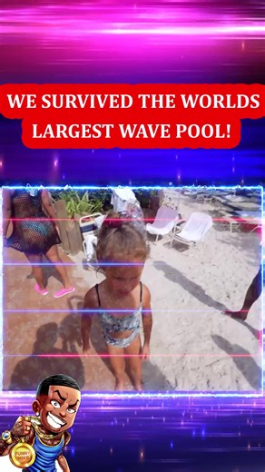 WE SURVIVED THE WORLDS LARGEST WAVE POOL!💔💔💔 Part 5 #funnymikevlog#short #FunnyMike #shorts #foryoupage