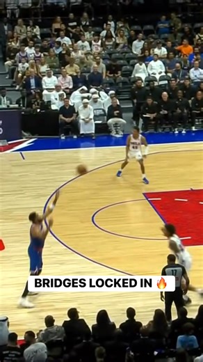 Mikal Bridges turning defense into BUCKETS with the steal and the corner 3! 😮‍💨👌 | NBA