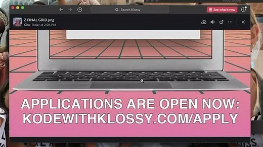 For the first time EVER Kode With Klossy is launching a free two week virtual camp. Learn to code from ANYWHERE this summer! Applications are only open for the next 10 days! APPLY NOW!! www.kodewithklossy.com/apply | Karlie Kloss