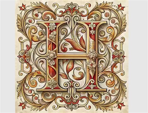 Illuminated Letters Medieval Alphabet PNG Alphabet English Alphabet Clipart Floral Clipart Illuminated Alphabet and Numbers Davinci Alphabet - Etsy