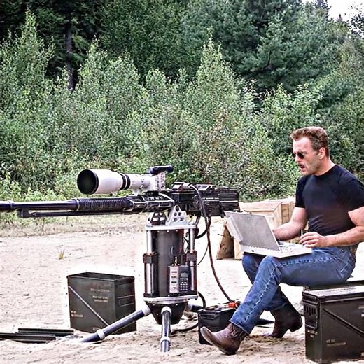 This is a large remotely controllable sniper rifle. #shorts #movie