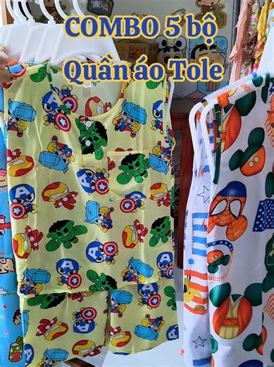 COMBO 5 bộ Quần áo Tole cho bé iu #dotole #dotolebetrai #dobobetrai