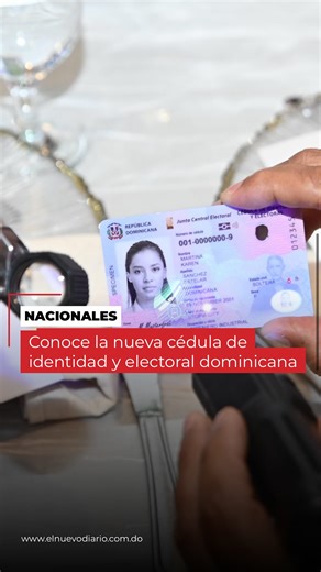 El Nuevo Diario on Instagram: "La Junta Central Electoral (JCE) informó que la primera cédula de identidad y electoral del nuevo formato será entregada al presidente Luis Abinader en enero de 2026, como parte del inicio oficial del proceso de renovación del documento en todo el país. Según explicó el organismo, a partir de esa fecha se dará inicio a la emisión masiva de la nueva cédula, con una proyección de 9.4 millones de documentos, que beneficiarán a ciudadanos dominicanos tanto en el territ