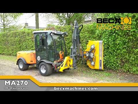 Becx Machines MA270 hedgecutter arm with HS131HR hedge cutter