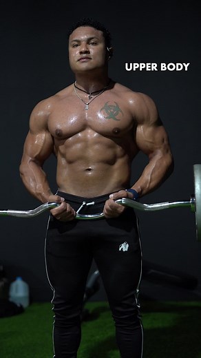 Upper Body (Build shoulders arms & chest) Cambered bar ONLY (Save this to try) I was extremely pumped by the end of this workout. I highly recommend you try this one. I know that some of you are limited in equipment. Let’s build 3 Sets 12-15 reps 60-90 sec rest between sets 2-3 min rest between exercises #upperbodyworkout #upperbody #barbell #workoutfromhome #functionaltraining #limitedequipment #workoutoftheday