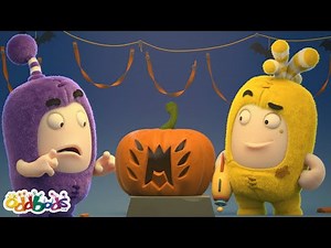 Halloween Pumpkin Carving | Oddbods Funny Cartoons | Learn ABC 123 | Fun Cartoons | Moonbug Kids