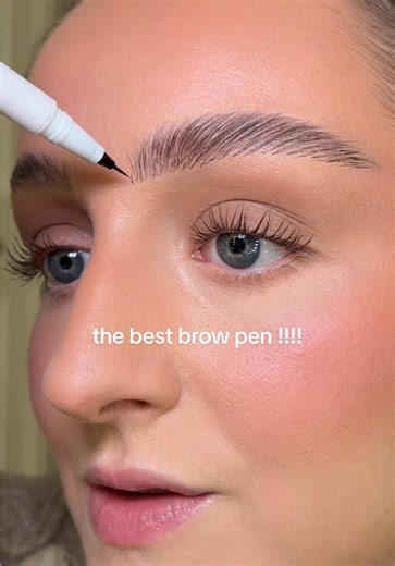 the best brow pen for super fine brow hair strokes @Missing Piece Beauty ™ 🤎 #brows #eyebrowtutorial #browroutine