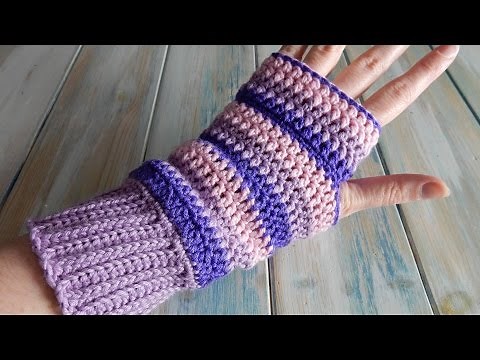 How to design your own crochet Fingerless Mittens / Wrist Warmers