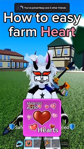easy heart farm #roblox #bloxfruits #bloxfruit