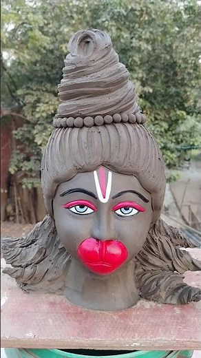 Hanuman idol making🔥Hanuman idol making video🚩Hanuman ji🙏Jai Shree Ram🌹 Hanuman Chalisa#art#shorts