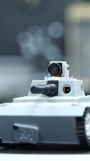 2.7K views · 962 reactions | The M-Tank just rolled in!  CNC-milled metal and PCB, 3D printed body, and full mobile app control. This DIY RC tank isn’t just for show — it battles.  #Makera #MakeWithMakera #Carvera #CNC #MakeraMagic #MakeraCNC #CarveraAir | MakeraGlobal | Facebook