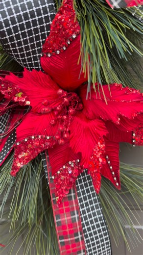 One of a kind XL Christmas swag — 22” wide x 48” long. Designed to make a grand statement on your front door, entryway, or mantel. Lush evergreens, elegant ribbons, and carefully layered textures bring the beauty of the season to life.Handmade with premium materials for lasting style year after year. Only one available — when it’s gone, it’s gone!#ChristmasDecor #HolidaySwag #LuxuryHomeDecor #AngiesDoorDecor #HandmadeInNC #LakeNormanHomes #SeasonalStyle #FrontDoorGoals | Angie's Door Decor