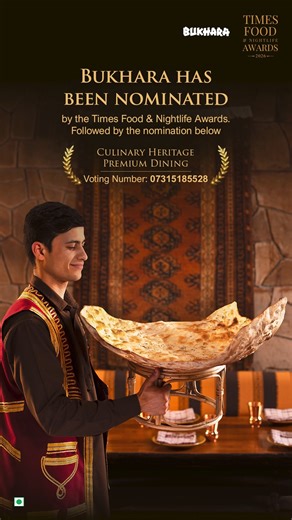 Dal Bukhara has never been hurried, reinvented, or replaced. It has been cooked and served with the same commitment, and returned to by guests for decades. This enduring legacy has now been nominated in the Culinary Heritage Premium Dining category. If Dal Bukhara has been part of your story too, show your love. Vote for Bukhara by giving a missed call on 07315185528. #ITCMaurya #bukhararestaurant #ITCHotels #ResponsibleLuxury #momentsmadeatmaurya | ITC Maurya, New Delhi