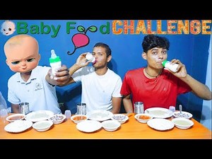BABY FOOD CHALLENGE | TRY TO EAT BABY FOOD COMPETITION