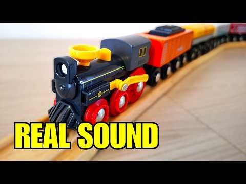 [REAL SOUND] INFINITE TRAINS: Wooden Railway Parade & Bridge Fall - Cinematic POV (ASMR)